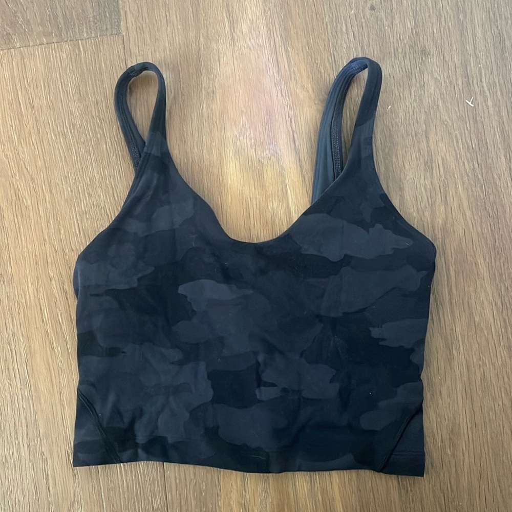 Lululemon black camo tank align top